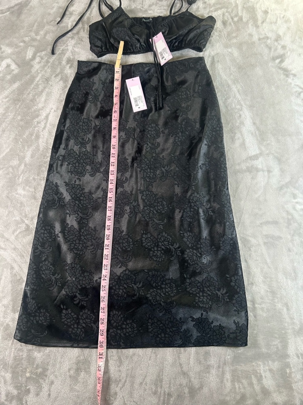 wild fable Black Textured Lace Bralette and skirt set NWT - Picture 5 of 16